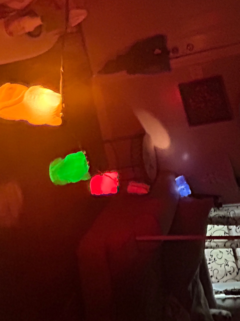 🐈😻Vintage Plastic Cat String Lights - Yellow, Pink, Green, Blue KITTY CAT LOVERS - Picture 6 of 8